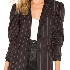 L'Academie The Natalie Jacket in Black & Pink Sz S